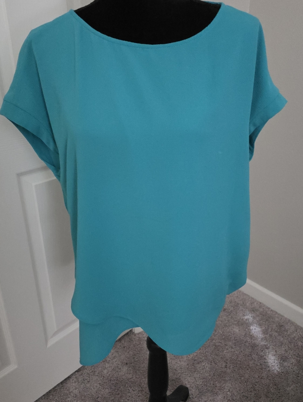 Daniel Rainn | Teal Short Sleeve Tunic Top